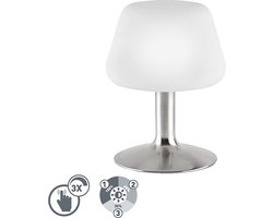 Paul Neuhaus tilly - Tafellamp met dimmer - 1 lichts - H 20 cm - Staal - Eetkamer, Kantoor, Keuken,Kinderkamer,Slaapkamer,Winkel / Showroom,Woonkamer - Modern - Dimbaar