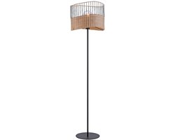 Paul Neuhaus treccia - Vloerlamp - 1 lichts - H 152 cm - Zwart - Eetkamer, Kantoor, Kinderkamer,Slaapkamer,Winkel / Showroom,Woonkamer - Landelijk - Dimbaar