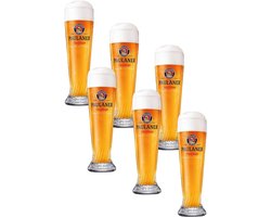 Paulaner Hefe Weizen Bierglas 6 x 50cl Bokaal / bier glas | glazen bierglazen Weissbier
