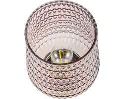 Pauleen LED Tafellamp op Batterijen - E27 - 2700K Warm Wit - 30 lm - 0,8W - Woonkamer & Slaapkamer - Sparkling Glamour - Bruin/Messing