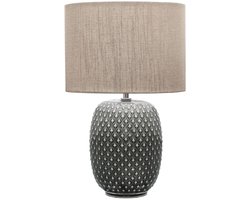 Pauleen LED Tafellamp Pretty Classy - E27 - Max. 60W - Wookamer, Slaapkamer & Eetkamer - Grijs/Beige