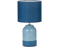 Pauleen LED Tafellamp Sandy Glow - E14 - Max. 20W - Woonkamer, Slaapkamer & Eetkamer - Blauw/Blauw
