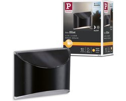 Paulmann Elliot - Wandlamp - grijs - Solar -IP44- 3000K - metaal - kunststof