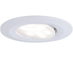 Paulmann LED Inbouwspots Calla Set van 10 - Wit Mat - IP65 - 5W per Spot - 430 lm - 230V - WhiteSwitch - Inbouwspots Badkamer
