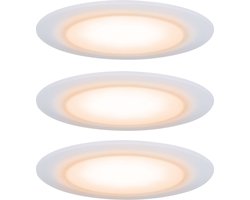 Paulmann Suon Premium inbouwspot set van 3 - WarmDim - 2000-2700K - IP44 - spatwaterdicht