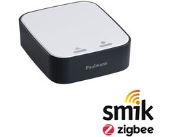 Paulmann Zigbee 3.0 Smart Home Startset Smik Gateway + Wandschakelaar + 3x LED Inbouwspot Nova Plus Coin - Zwenkbaar - RGBW - Wit/Antraciet