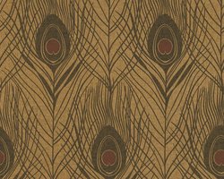 PAUWENVEREN BEHANG | Dier & Natuur - bruin goud zwart - A.S. Création Absolutely Chic