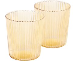 Paveau Cable Ribbed Waterglazen – Moederdag Cadeautje – 2 Stuks – Duurzaam Borosilicaatglas