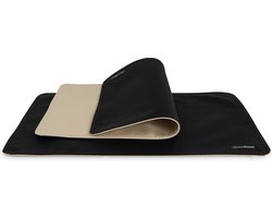 Pavelinni | Basic Line | Dubbelzijdige Placemat in eco-leer | Omkeerbaar | 30x45cm | Night/Cream (N11/N13)