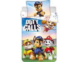 PAW Patrol BABY / Peuter dekbedovertrek Duty Calls - 135 x 100 + 40 x 60 cm - Katoen