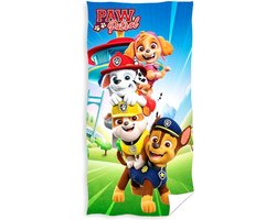 PAW PATROL badhanddoek - 140 x 70 cm. - Paw strandlaken handdoek - sneldrogend