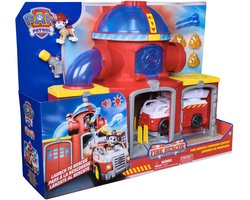 PAW Patrol - Brandweerkazerne Speelset - met Marshall-figuur, brandweerwagen, licht, lanceerder en geluidseffecten