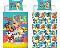 Paw Patrol Dekbedovertrek - 140 x 200 cm - Polyester - Bijpassend kussensloop 60 x 70 cm