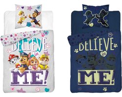 Paw Patrol Dekbedovertrek 140x200cm Kussensloop 70x80cm Katoen Glow in the dark
