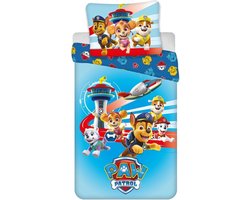 PAW Patrol Dekbedovertrek, Airborne - Eenpersoons - 140 x 200 + 65 x 65 cm - Polycotton