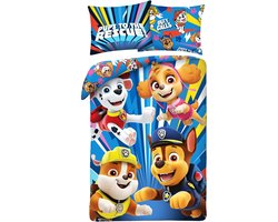 Paw Patrol dekbedovertrek blauw 140 x 200 cm katoen