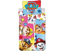 PAW Patrol Dekbedovertrek Comic 140 x 200 cm - 70 x 90 cm- Multicolor