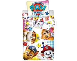 PAW Patrol Dekbedovertrek, Party - Eenpersoons - 140 x 200 + 63 x 63 cm - Polyester
