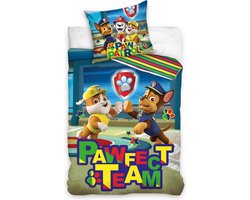 PAW Patrol Dekbedovertrek Pawfect Team - Eenpersoons - 140 x 200 cm - Katoen
