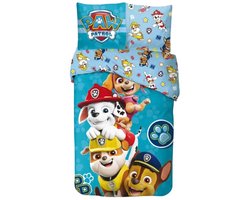 PAW Patrol Dekbedovertrek pups blauw 140 x 200 cm - 65 x 65 cm