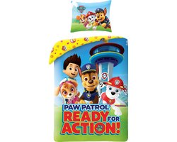 PAW Patrol Dekbedovertrek Ready for Action - Eenpersoons - 140 x 200 cm - Katoen