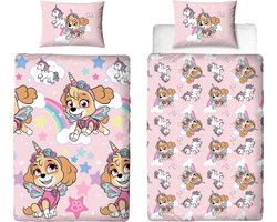 Paw Patrol Dekbedovertrek - Skye Dekbedovertrek inclusief kussensloop