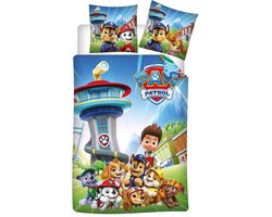 PAW Patrol Dekbedovertrek Team - 140 x 200 + 65 x 65 cm - Polykatoen