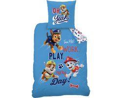 PAW Patrol Dekbedovertrek Team PAW - Eenpersoons - 140 x 200 cm - Katoen