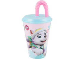 PAW Patrol - Drinkbeker - Met rietje - 430ml - Roze/Lichtblauw