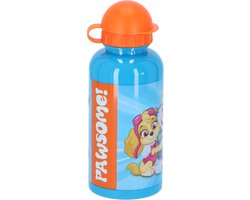 PAW Patrol drinkfles waterfles voor kinderen met dop blauw oranje.