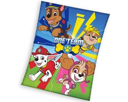 PAW Patrol Fleece Deken One Team - 110 x 140 cm - Polyester