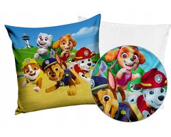 Paw Patrol Kussenhoes 40x40 cm met pluche kussen - Origineel