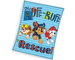 PAW Patrol leeceplaid Rescue - 100 x 140 cm - Blauw