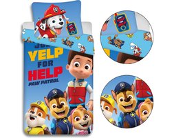 Paw Patrol marineblauw beddengoed, kinderbeddengoed 140cm x 200cm OEKO-TEX
