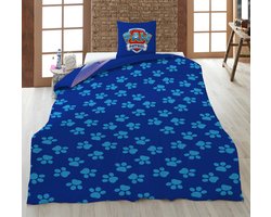 Paw Patrol Pat Patrouille Dekbedovertrek 140 x 200 cm +65X65cm – polyester