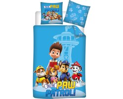 Paw Patrol Pat Patrouille Dekbedovertrek 140 x 200 cm +65X65cm – polyester