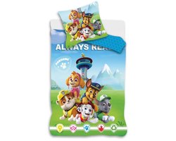 Paw Patrol peuterdekbedovertrek Always Ready 100 x 135 cm Katoen