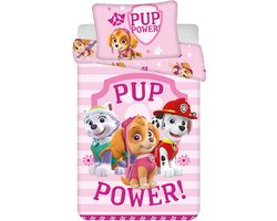 Paw Patrol peuterdekbedovertrek Pup Power - 100 x 135 cm