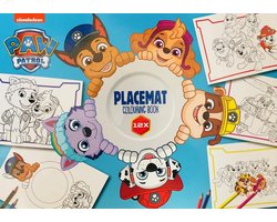 Paw Patrol Placemat - Placemat Kinderen - Kleurboek Paw Patrol - Kleurplaat - Kleurboeken voor Kinderen - Tekenboek - Kleurboek Kinderen - Tekenen Kinderen - 12 vellen - Vanaf 3 jaar - Multi Kleuren - Zelf inkleuren!
