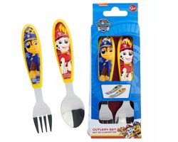 Paw Patrol - Rescue Pups - metalen ergonomische bestekset - 2 stuks