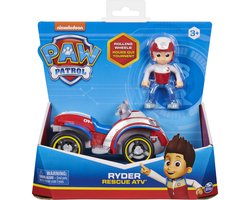 PAW Patrol - Ryder's Rescue ATV - speelgoedauto met speelfiguur