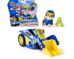 PAW Patrol - Search & Rescue - Rubble - Reddingsrecyclevoertuig met 2 figuren & terugtrekfunctie - Speelgoedvoertuigen