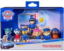 PAW Patrol - Search & Rescue - Speelfigurenset met 7 Verzamelfiguren - Speelgoedfiguren