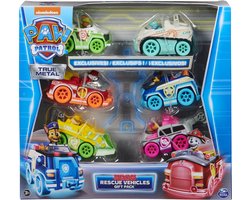 Paw Patrol True Metal - Cadeauset - Met neon Speelgoedauto's