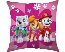 Paw Patrol Vierkant Kussen, Roze Sierkussen 40x40 cm