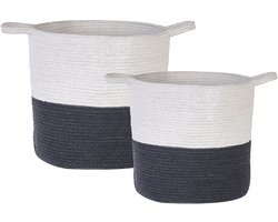 PAZHA - Mand set van 2 - Wit - Katoen