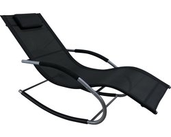 PAZOON Tahiti - Zonnebed - Tuin - Ligbed - weerbestendig - Zwart