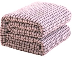 Pazzo Goods Fleece Deken Secco – Plaid – Deken – Fleece Plaid – Deken voor de Bank – Rood – 150x200cm – Warm en Zacht – Bed of woonkamer decoratie – Comfortabele Dekens en Plaids – Cadeau