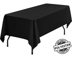 Pazzo Goods Tafelkleed Buiten Waterafstotend Zwart – Rechthoekig Tafellaken 274x137 cm – Voor Binnen & Buiten – Vlek- & Kreukvrij – Polyester