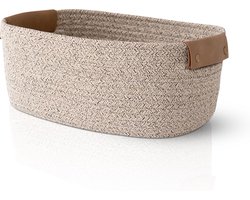 Peak-Milieuvriendelijk Manden -opbergmand speelgoed -Katoen-opbergmand kinderkamer-badkamer-opbergmand rond-